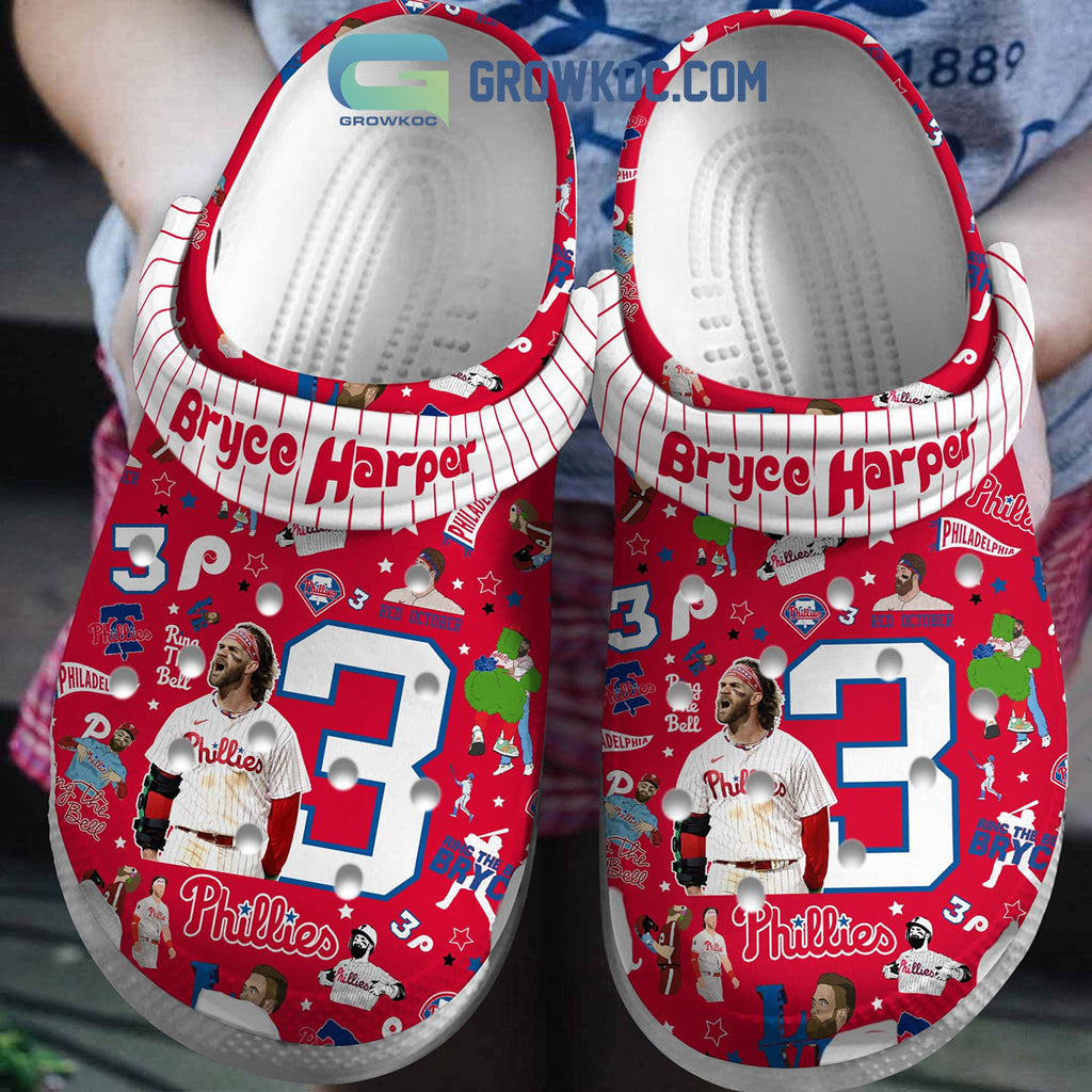 Philadelphia Phillies Bryce Harper Clogs Crocs