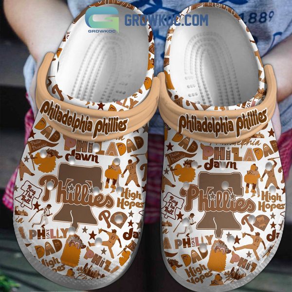 Philadelphia Phillies High Hopes Palomino Styles Clogs Crocs