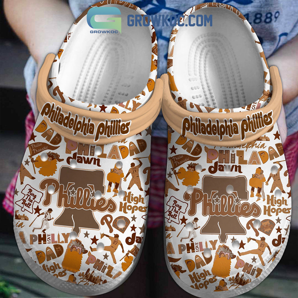 Philadelphia Phillies High Hopes Palomino Styles Clogs Crocs