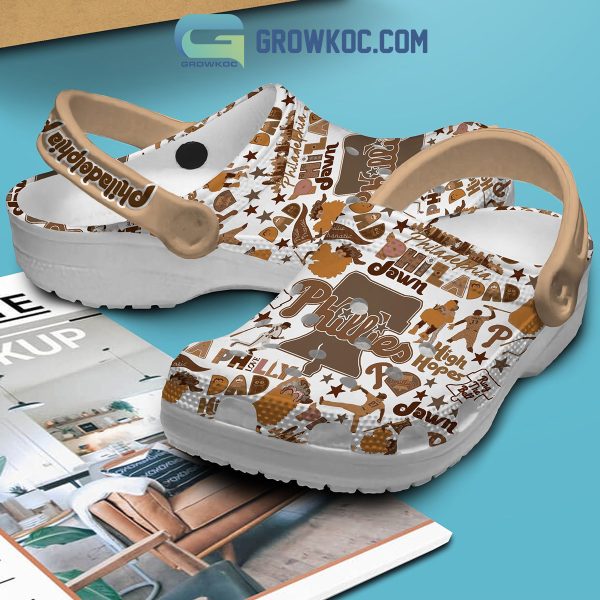 Philadelphia Phillies High Hopes Palomino Styles Clogs Crocs