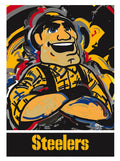 Pittsburgh Steelers 2 Sided House Banner Justin Patten