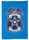 Police Officer 2 Sided Garden Flag