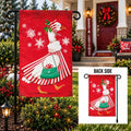 Prim Christmas Goose 2 Sided Garden Flag