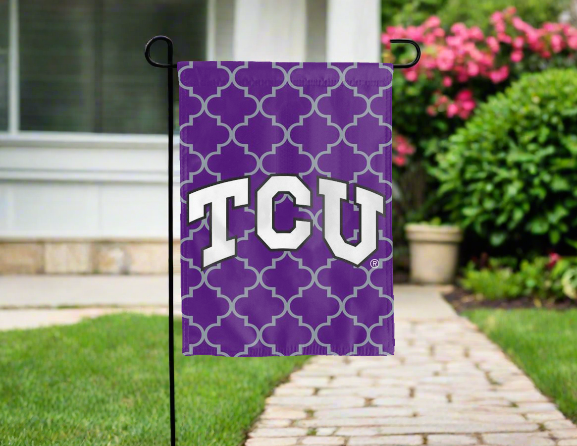 TCU Double Sided Garden Flag