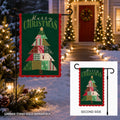 Quilted Christmas Tree 2 Sided Applique Garden Flag