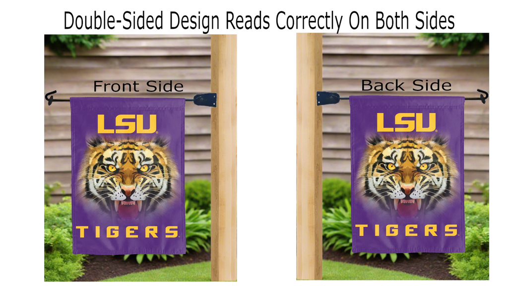 LSU - Tiger Eyes Double Sided Garden Flag