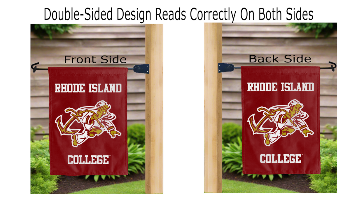 Rhode Island College - Anchormen Double Sided Garden Flag