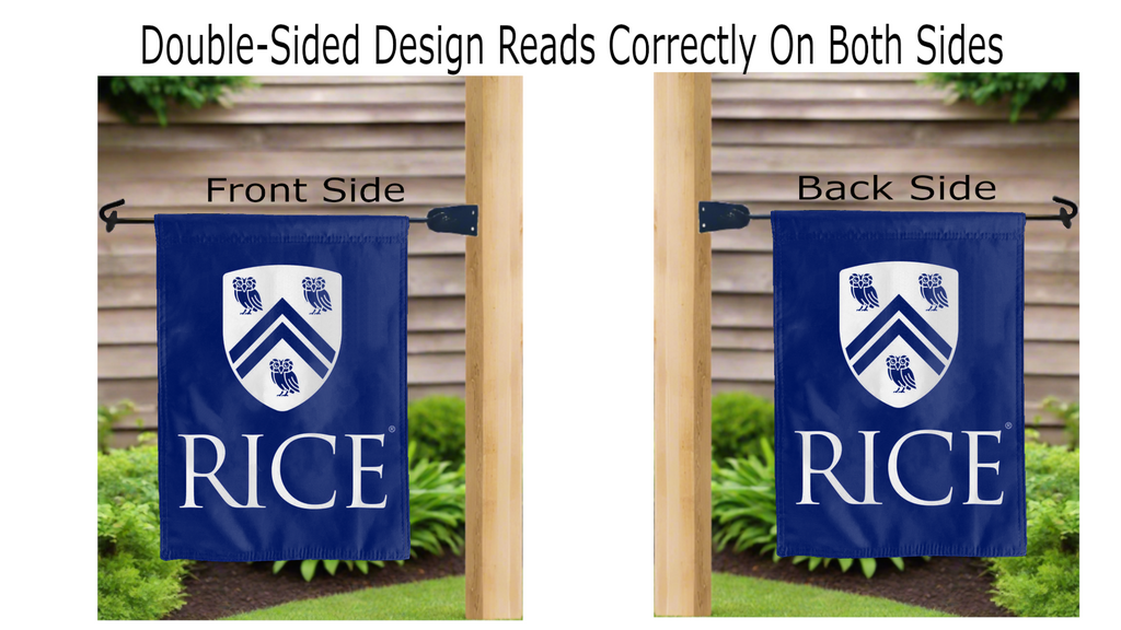Rice University - Athenian Owl Double Sided Garden Flag