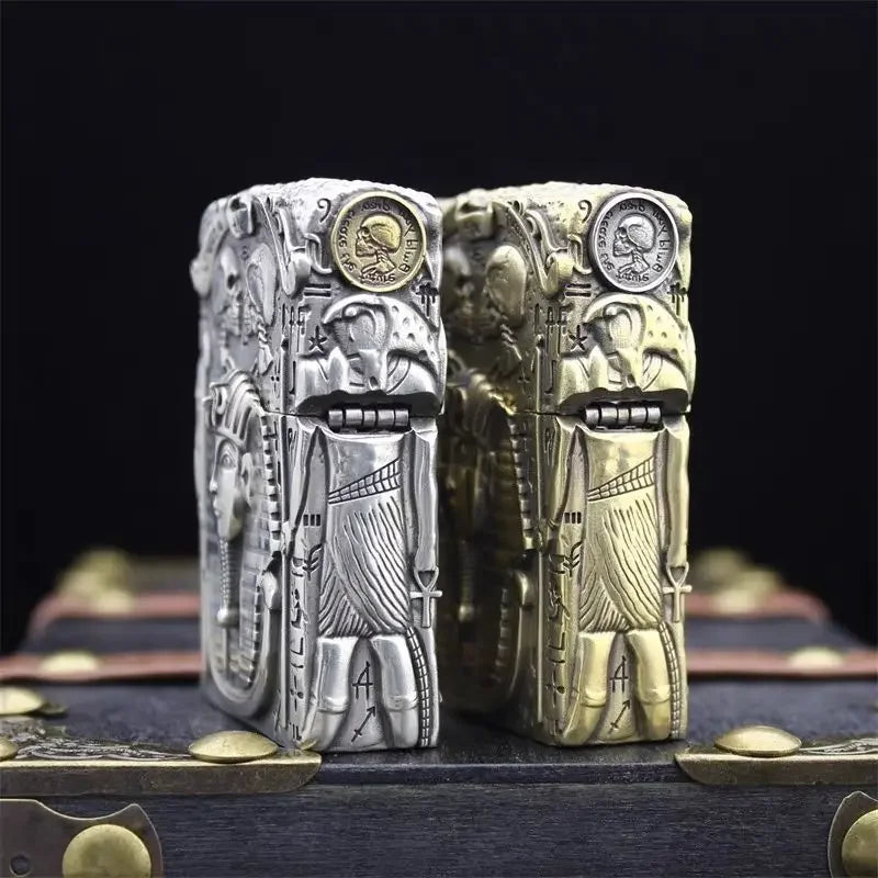 Organ Beetle Heavy Armor Gasoline Lighter, Men's Gift, Smoking Accessories, Collection Hobbies