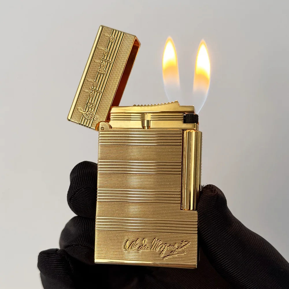 Metal Lighters Refillable Butane Gas Lighter Loud Sound Cigarette Lighter Men Gift