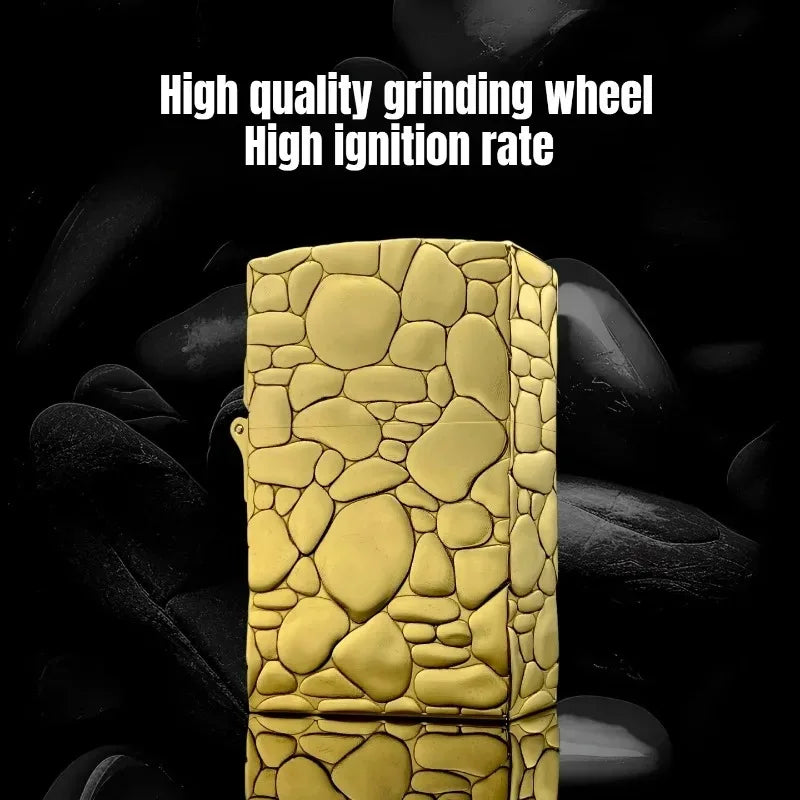 ZORRO 593 Armor Brass Kerosen Lighter Relief Windproof Creative Personality Collection Men's Gift Lighters Smoking