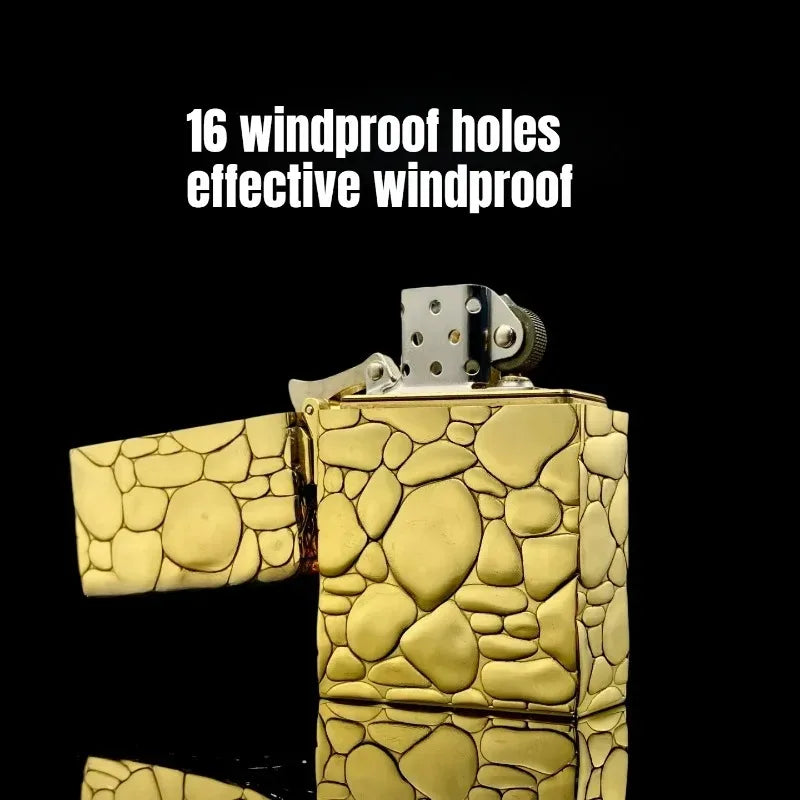 ZORRO 593 Armor Brass Kerosen Lighter Relief Windproof Creative Personality Collection Men's Gift Lighters Smoking