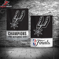 San Antonio Spurs 2026 NBA Western Conference Champions Double-Sided Garden House Flag