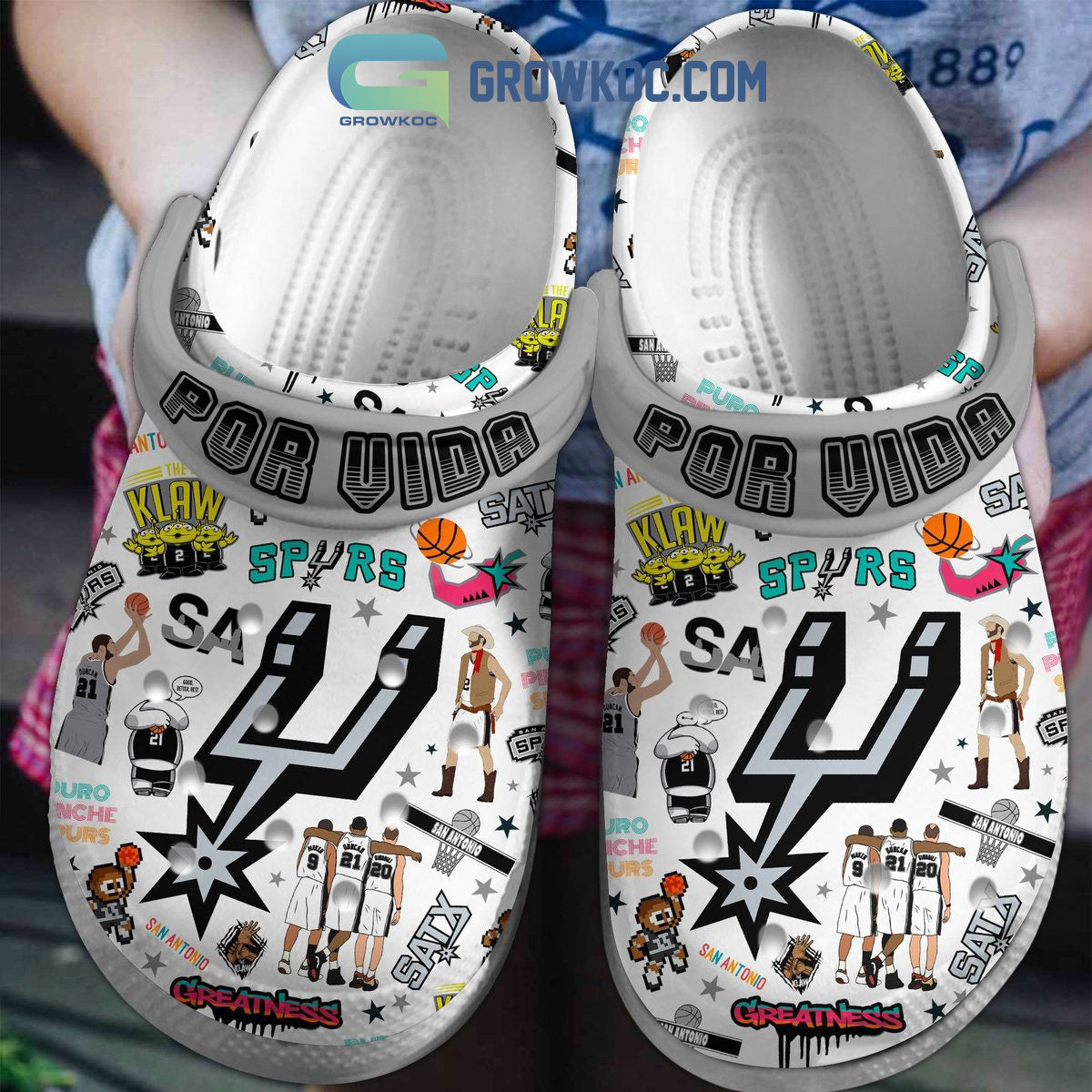 San Antonio Spurs Por Vida Clogs Crocs