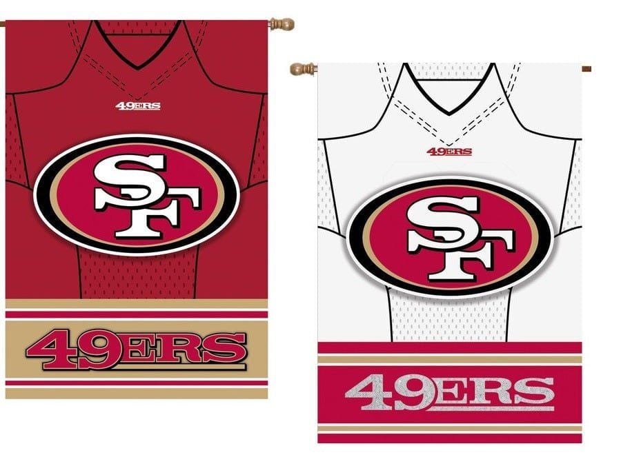 San Francisco 49ers Flag 2 Sided Jersey House Banner