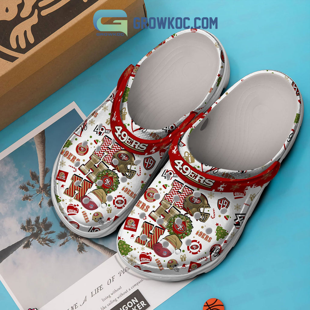 San Francisco 49ers Ho Ho Ho Christmas Clogs Crocs