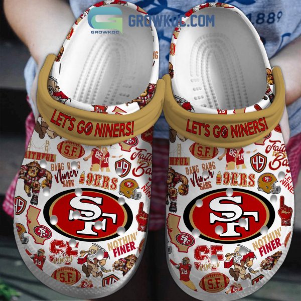 San Francisco 49ers Let's Go Niners Clogs Crocs