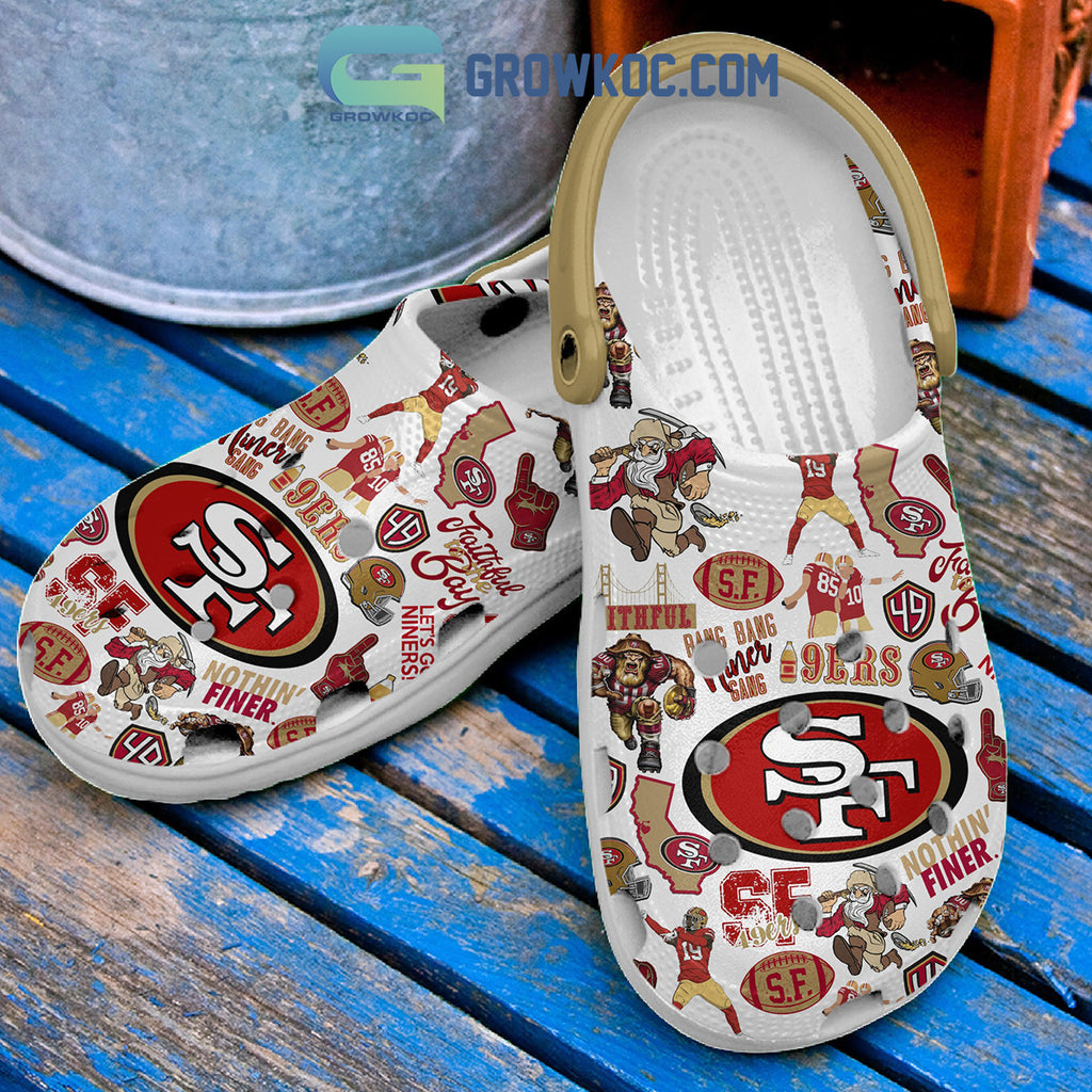 San Francisco 49ers Let's Go Niners Clogs Crocs