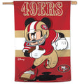 San Francisco 49ers Mickey Mouse Banner Football Flag