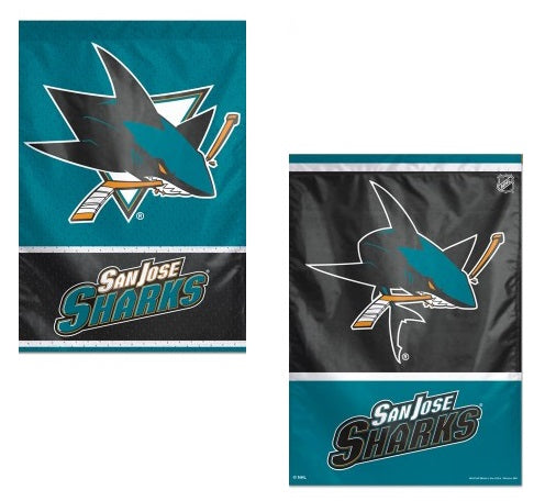 San Jose Sharks Banner 2 Sided Vertical House Flag