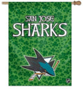 San Jose Sharks Flag St Patricks Clover House Banner
