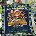 Seattle Seahawks Super Bowl LX Champions 2026 Fleece Quilt Blanket