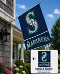 Seattle Mariners Banner House Secondary Logo Flag
