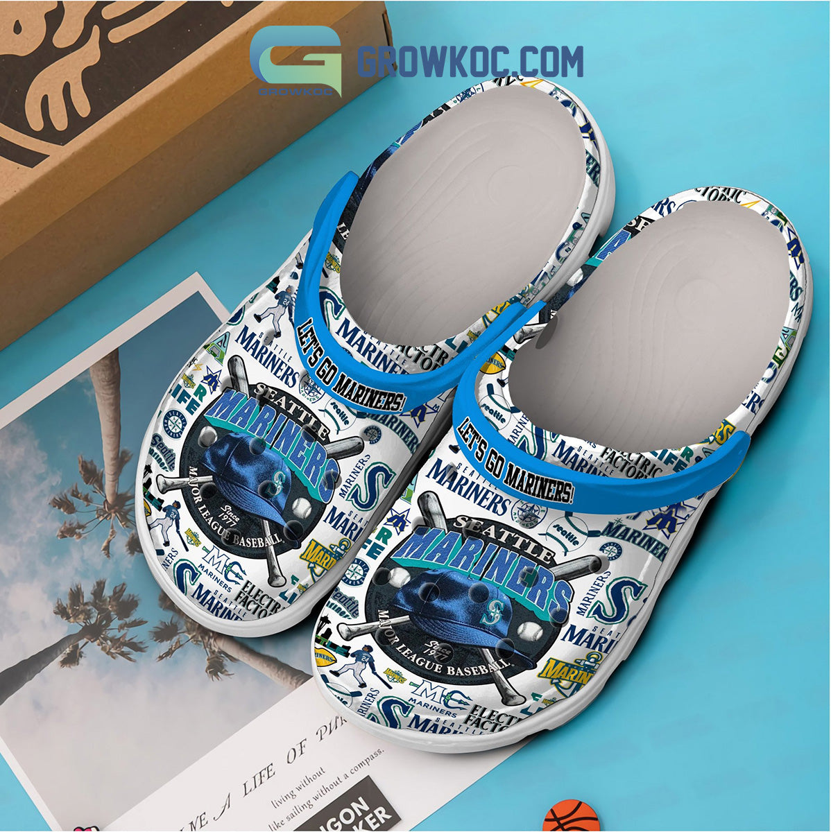 Seattle Mariners MLB Let's Go Clogs Crocs