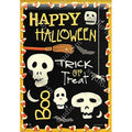 Skeleton Halloween Banner Vertical House Flag