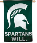Spartans Will Banner Michigan State House Flag