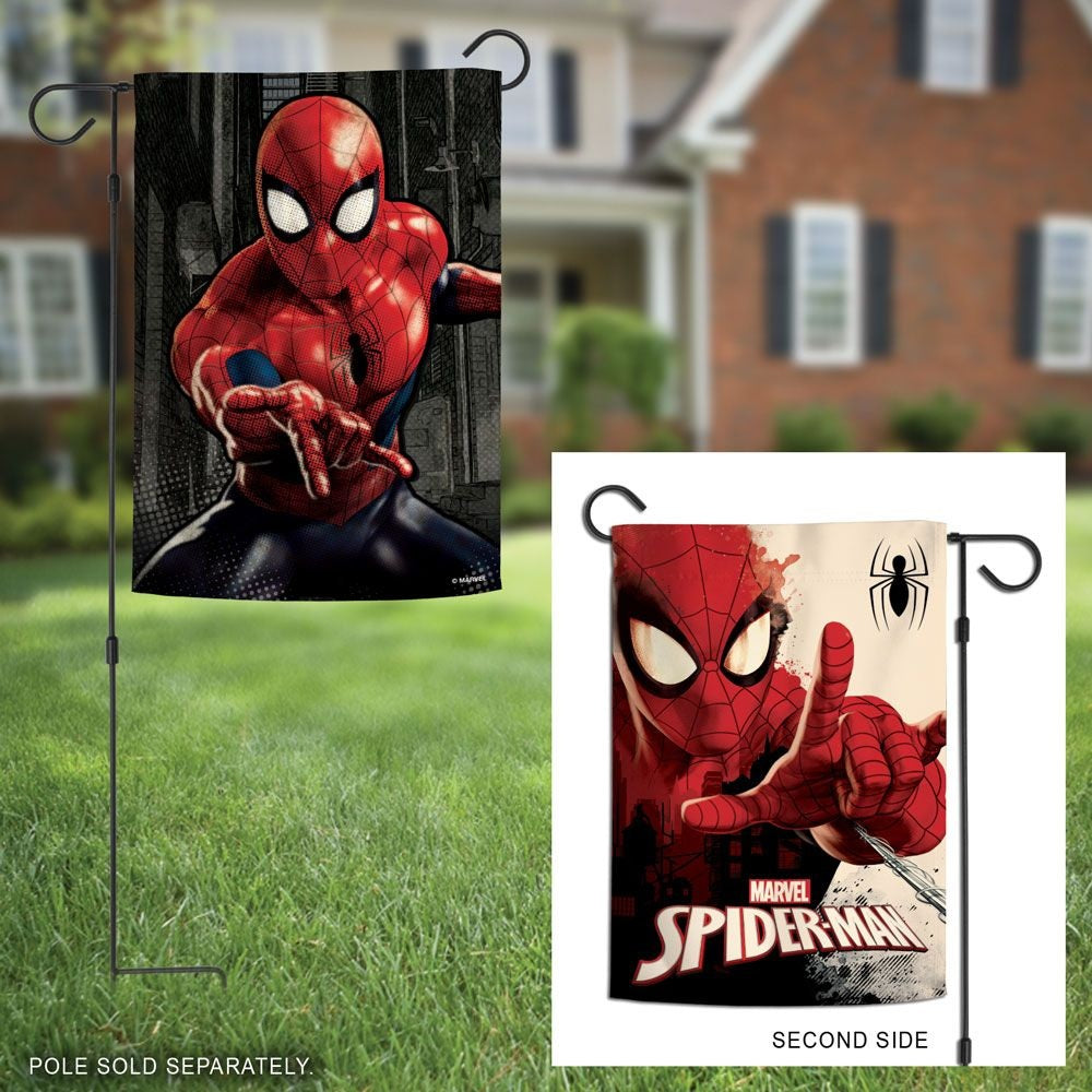Spiderman Garden Flag 2 Sided Marvel