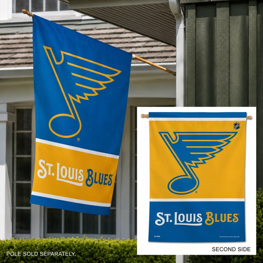 St Louis Blues 2 Sided Banner New Logo