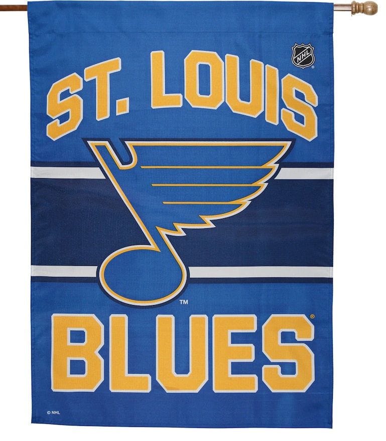 St Louis Blues Flag Vertical Banner