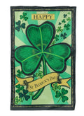 St Patrick's Day Shamrock 2 Sided Banner