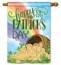 St Patricks Pot of Gold Flag Decorative House Banner