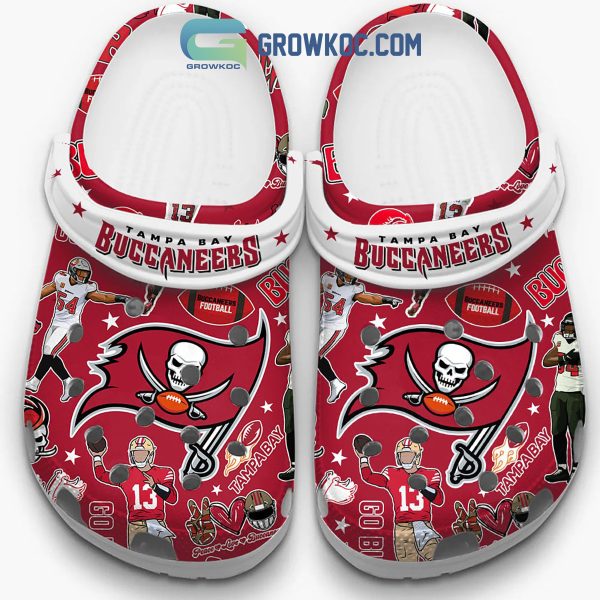 Tampa Bay Buccaneers Peace Love Clogs Crocs