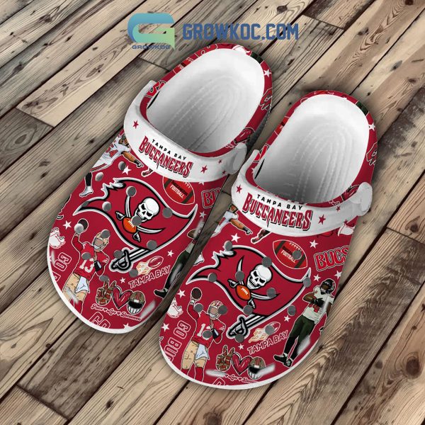 Tampa Bay Buccaneers Peace Love Clogs Crocs