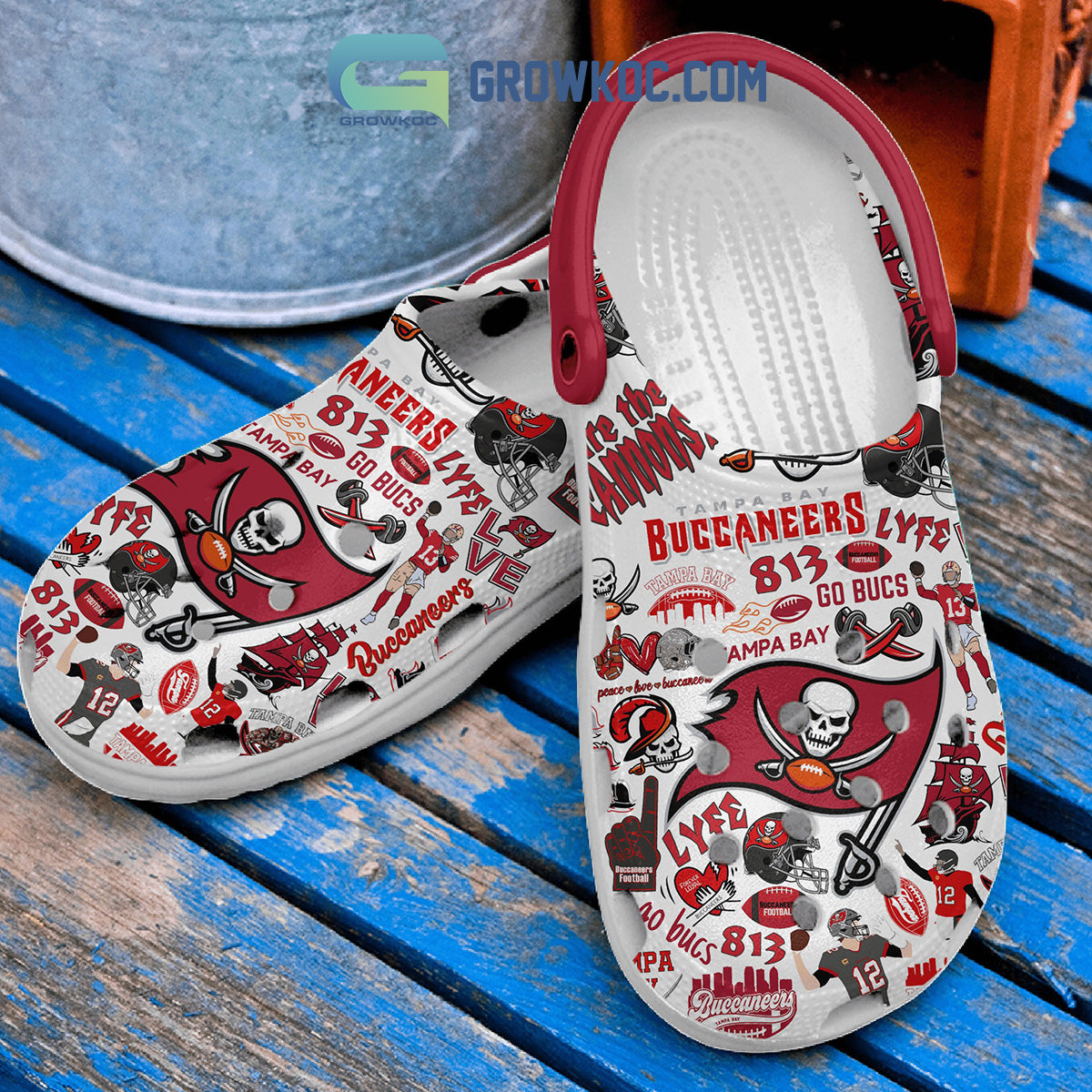 Tampa Bay Buccaneers Raise The Flag Crocs Clogs