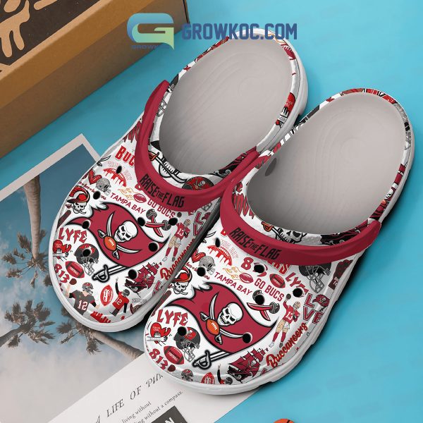 Tampa Bay Buccaneers Raise The Flag Crocs Clogs