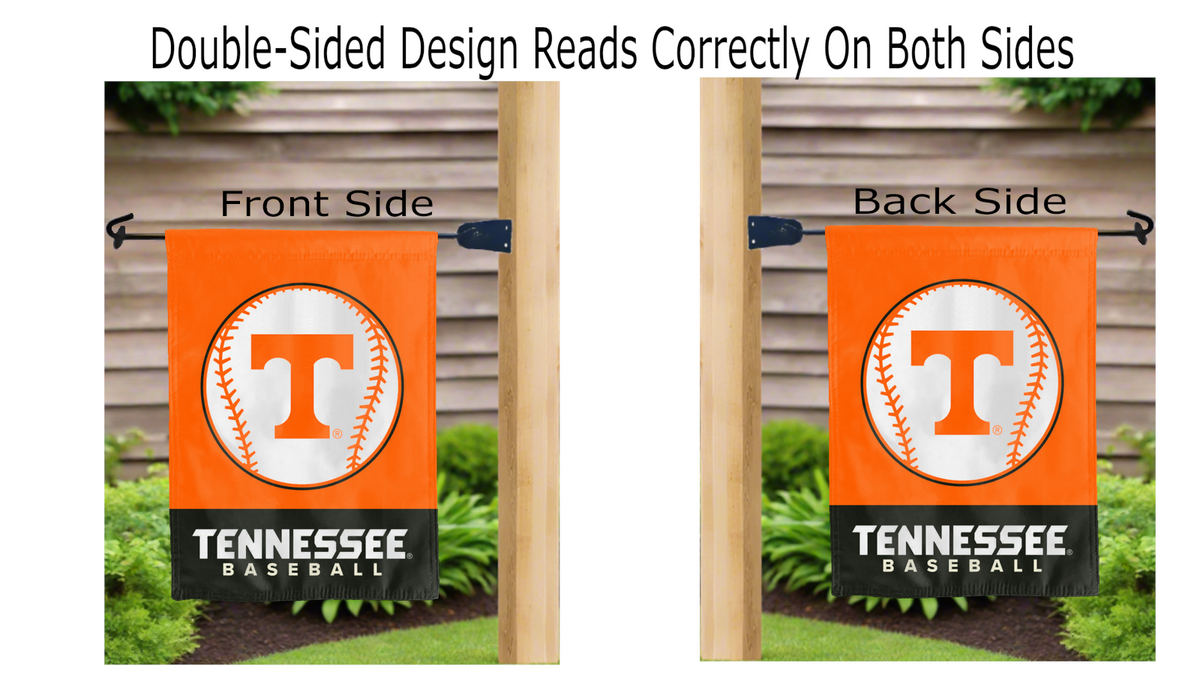 Tennessee Baseball Double Sided Garden Flag