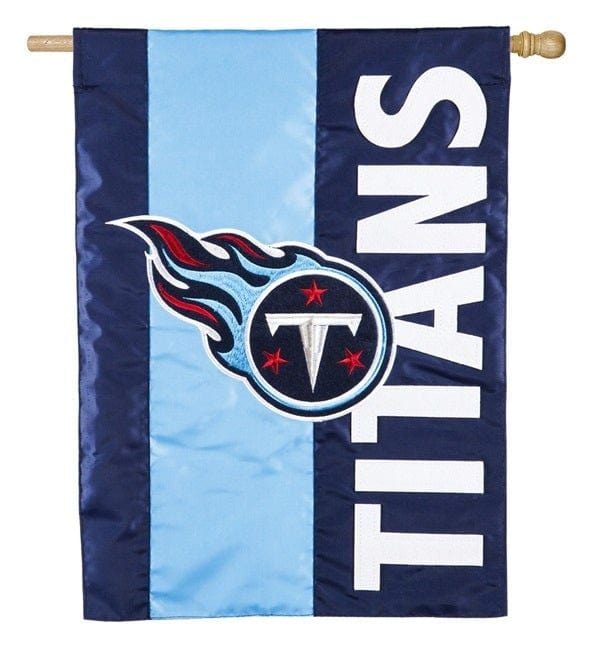 Tennessee Titans Flag 2 Sided Applique House Banner