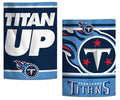 Tennessee Titans Garden Flag 2 Sided Titan Up Slogan