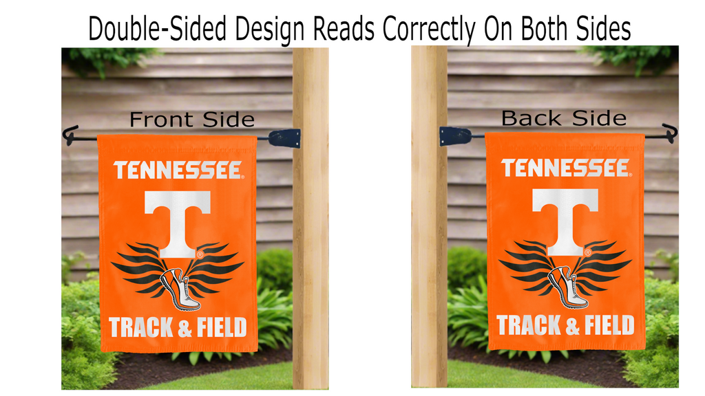 University of Tennessee - Track & Field Double Sided Garden Flag