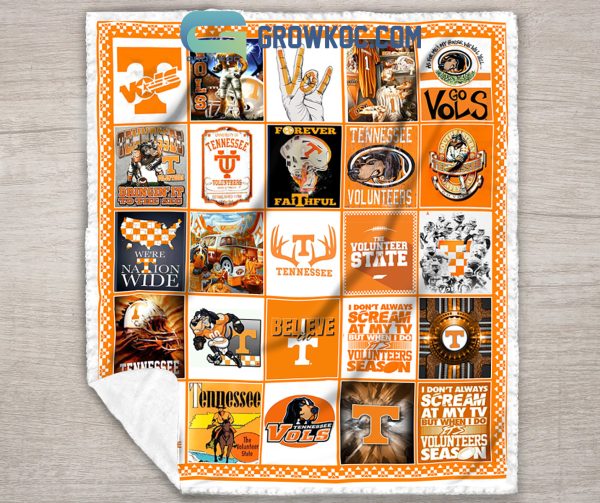 Tennessee Volunteers NCAA Collection Design Fleece Blanket Quilt
