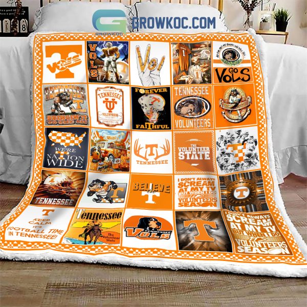 Tennessee Volunteers NCAA Collection Design Fleece Blanket Quilt
