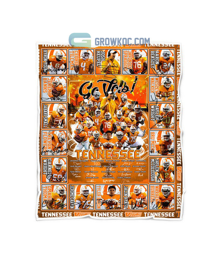 Tennessee Volunteers football Go Vols Fleece Blanket Quilt