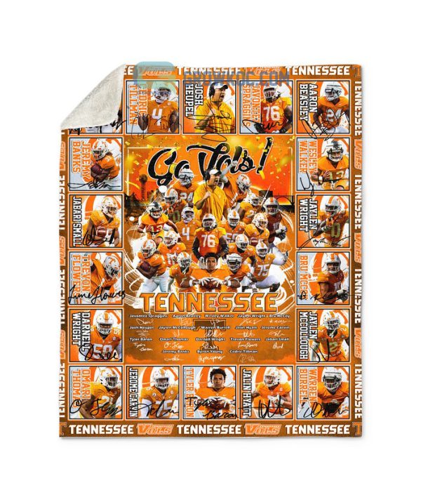 Tennessee Volunteers football Go Vols Fleece Blanket Quilt