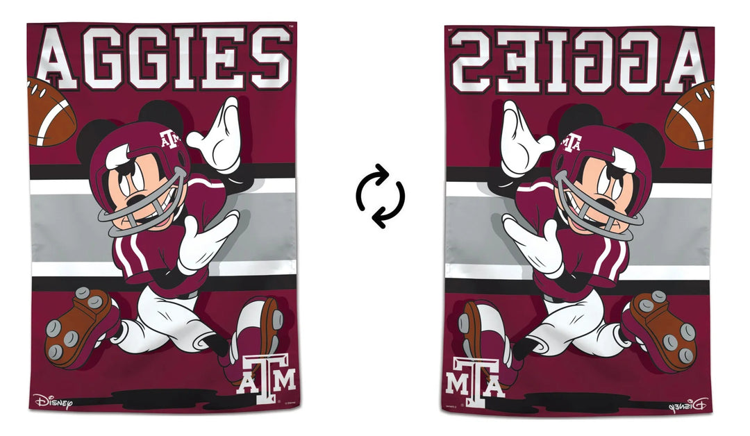 Texas A&M Aggies Banner Mickey Mouse Football
