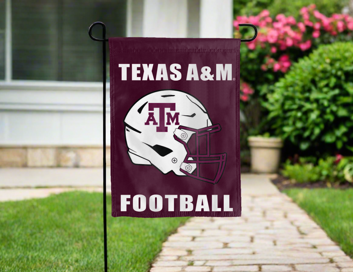 13x18 Texas A&M Football Double Sided Garden Flag