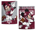 Texas A&M Garden Flag 2 Sided Mickey Mouse
